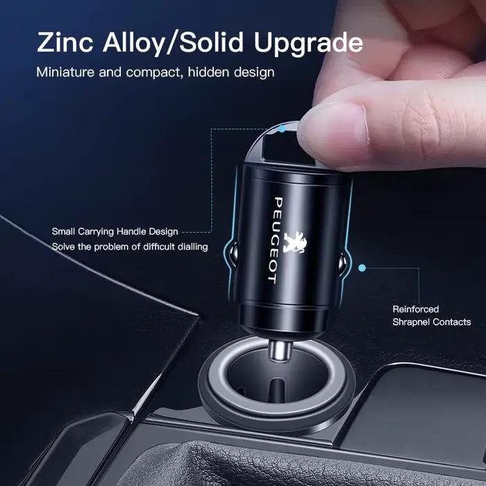 100W QC3.0 PD Mini chargeur de voiture charge rapide