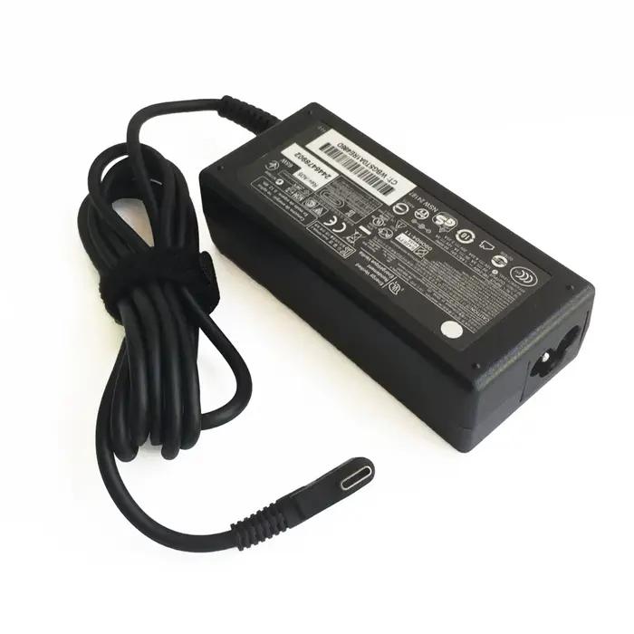 Chargeur USB Type C 65W pour HP Dnomebook 14 14A G5 11 11A G6 G7 G8 EE Spectre x360 Elite x2