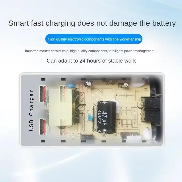 Station de charge USB 12 ports pour plusieurs revie, prise intelligente, chargement S6 nuits, Huawei, Xiaomi, iPhone, iPad