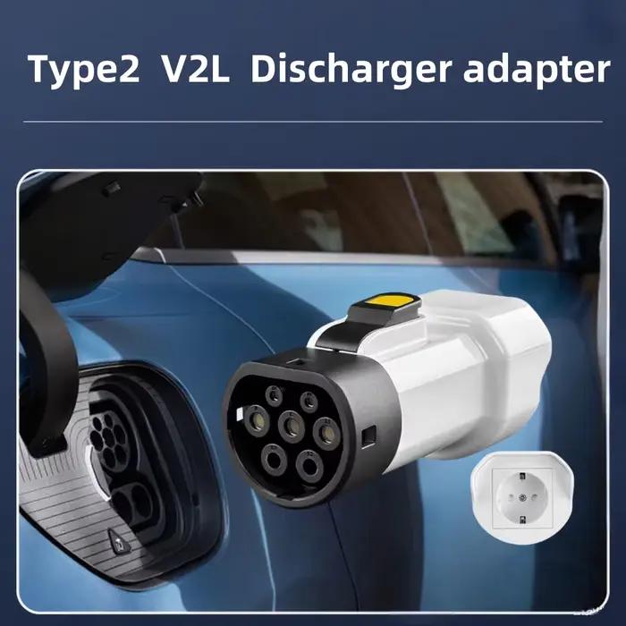 Déchargeur V2L, prise Schuko pour véhicule à charger 16A Type 2