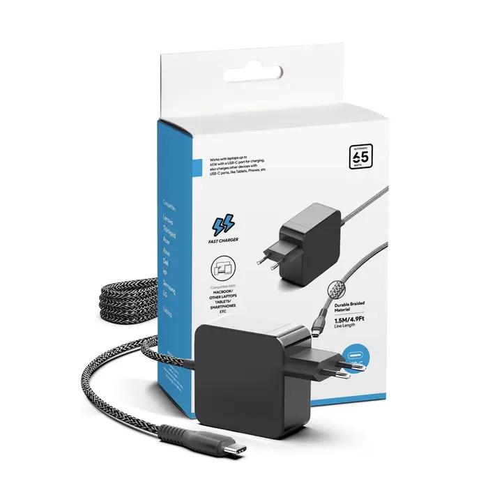PD3.0 20V 3.25A 65W 45W Adaptateur secteur USB-C Chargeur pour ordinateur portable pour Lenovo T480 X390 Bali ZenBook14 UX425AlbanDell HP Samsung TYPEC Power