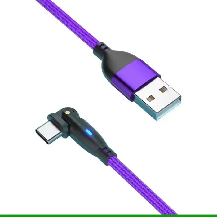 Câble USB vers Type C tressé en Nylon rapide et durable pour recharge et transfert de données rapides smartphones tablettes et ordinateurs portables occasions spéciales gaming voyage