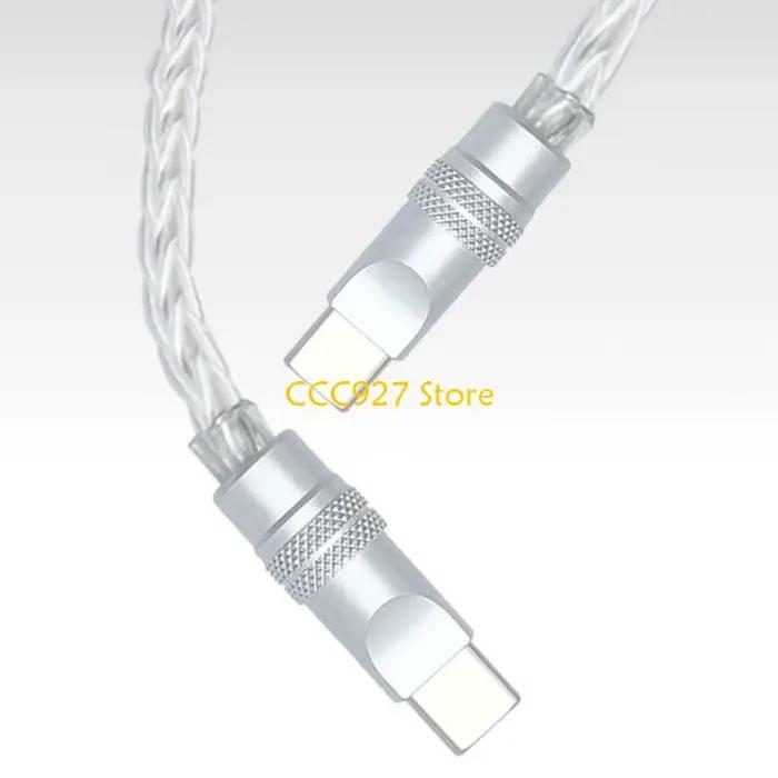 Câble Tressé Type C à Huit Noyaux Cuivre Monocristallin pour Transfert Rapide et Durabilité Élégante Multicolore Usage Professionnel et Personnel