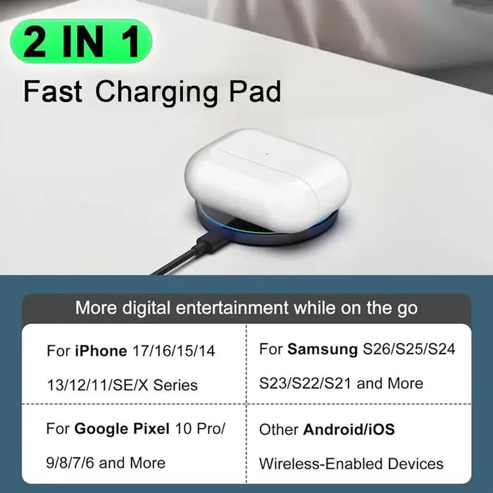 Chargeur sans fil, compatible avec les téléphones iPhone