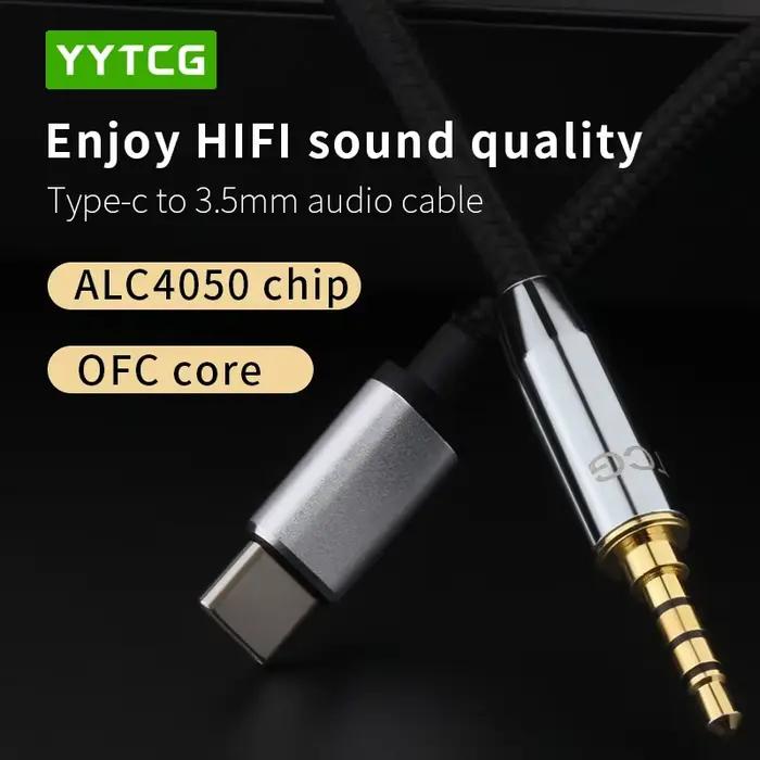Câble USB Type C à 3.5mm TRRS 4 pôles m.com x