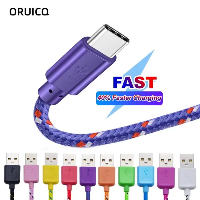 Câble USB Type C en Nylon Tressé de 1m
