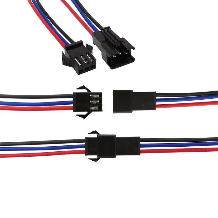 5 paires JST SM 2P 3P 4P 5P 6 broches mâle femelle prise câble connecteur LED bande DC