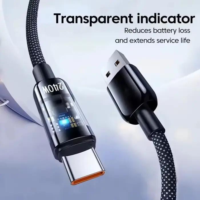 Câble de chargement USB vers Type C rapide avec LED pour Samsung Xiaomi Huawei chargeur de téléphone occasions spéciales
