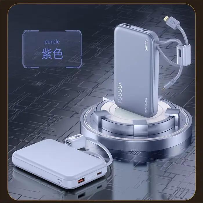 Batterie externe CCC 3C avec câbles intégrés