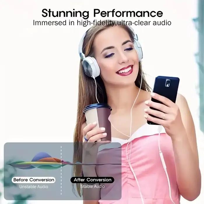 Adaptateur d'écouteur USB Type C à 3.5 Jack USB-C 3 5mm Convertisseur de câble audio pour IPhone 15 15 Pro MAX Samsung Galaxy Huawei Xiaomi