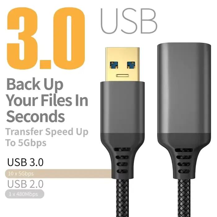 Câble d'extension USB 3.0 mâle vers femelle