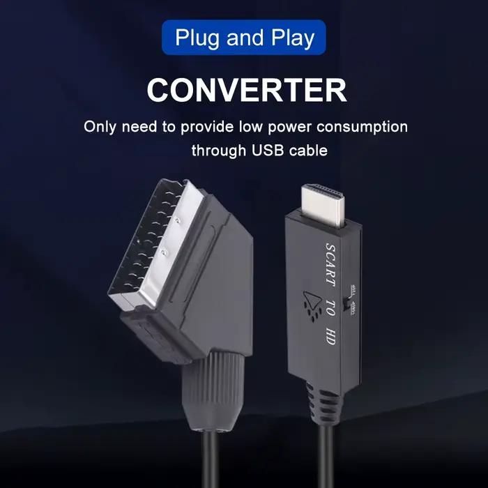 Câble de convertisseur compatible péritel vers HDMI