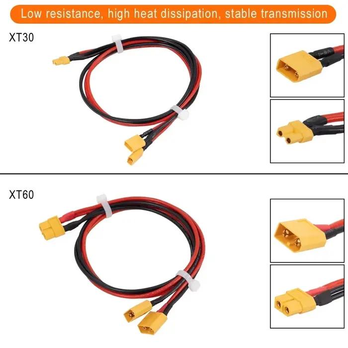 Câble de connexion de contrôleur de batterie externe XT30 XT60 pour Xiaomi M365 /1S/Mi3/Pro 2 pour Ninebot Max G30, câbles pour trottinette électrique