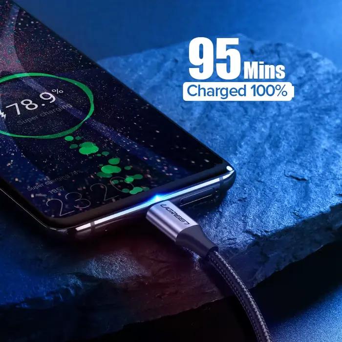 Câble USB-A à Type C pour iPhone 15 et autres smartphones modernes chargement rapide et synchronisation des données tresses métal et nylon disponibles en plusieurs longueurs et couleurs