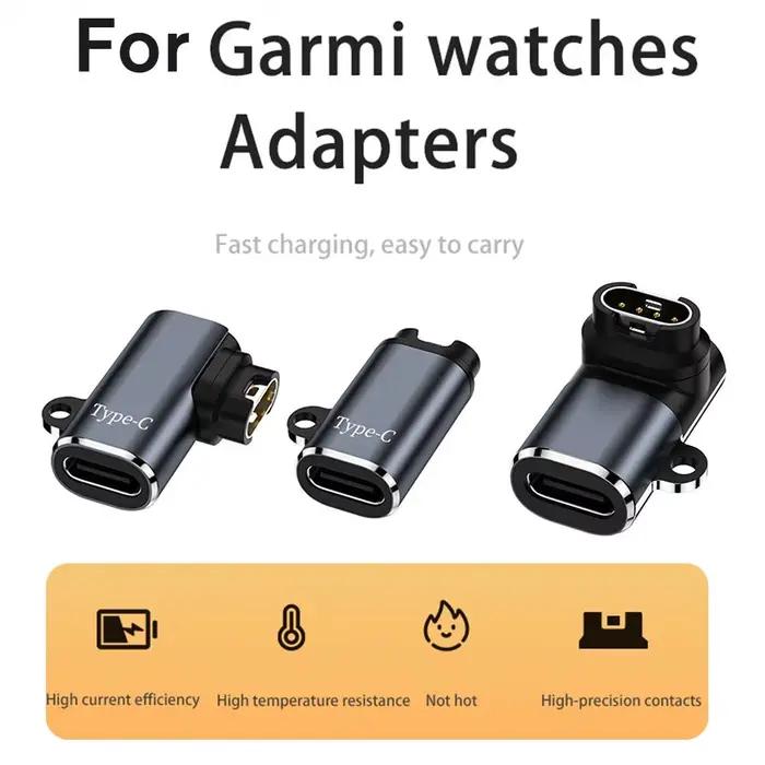 Adaptateur de chargeur de montre intelligente pour Garmin Fenix 7 7X 5S 6 6X 6S PRO Type C