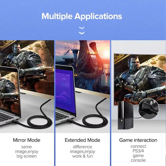 Câble HDMI 2.0b 2.0 4K @ 60Hz HDR ARC vidéo mâle