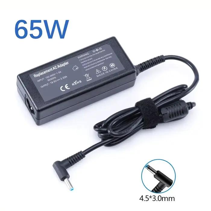 19.5V 3.33A 65W 4.5*3.0mm Adaptateur Chargeur Pour Ordinateur Portable Pour HP Envy17-j010us Pavilion 15-j000 Dnomebook 11 G4 G5 EE 14 G3 246 Q129 248