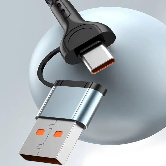 Câble USB 3 en 1 Type C pour Samsung Xiaomi Huawei
