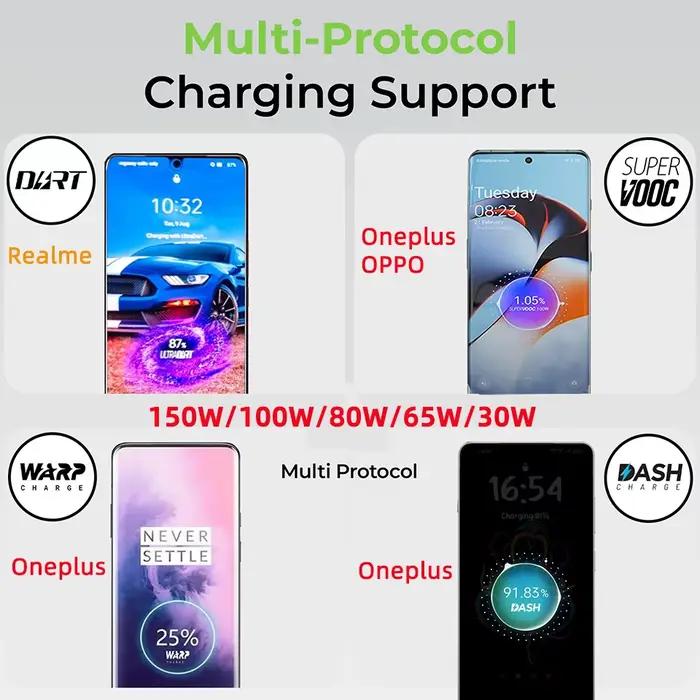 Câble d'origine Oneplus Warp Supervooc USB Type C 100w 80w 65w