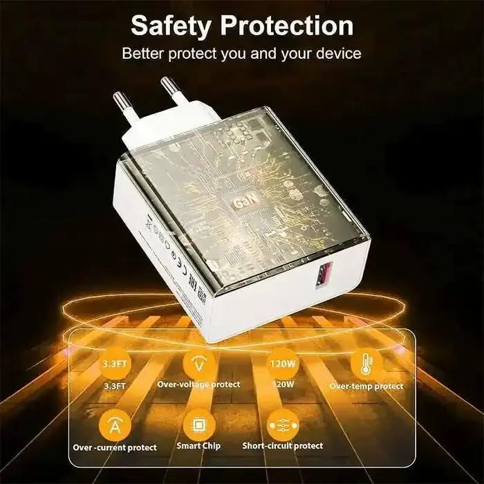 Chargeur Xiaomi 120W rapide et intelligent pour smartphones compatibles occasions quotidiennes