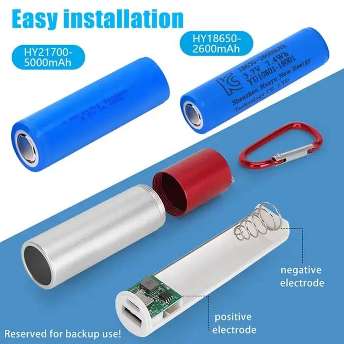 Boîtier de charge universel portable vide pour batterie