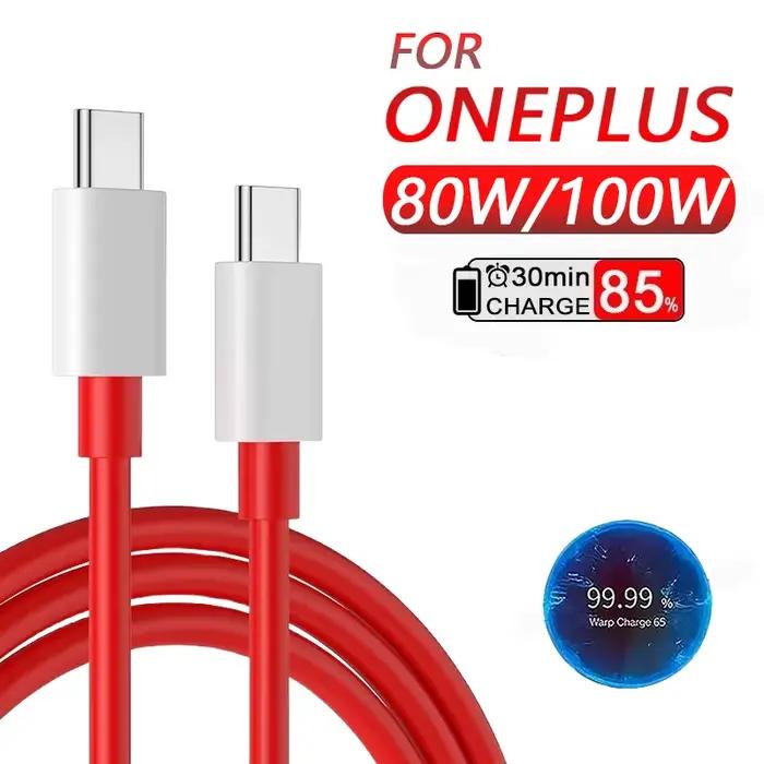 Oneplus 13 12 11 câble Original 80W Supervooc chaîne Charge Usb Type C