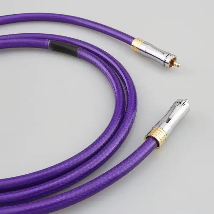 Câble Audio Coaxial numérique plaqué argent