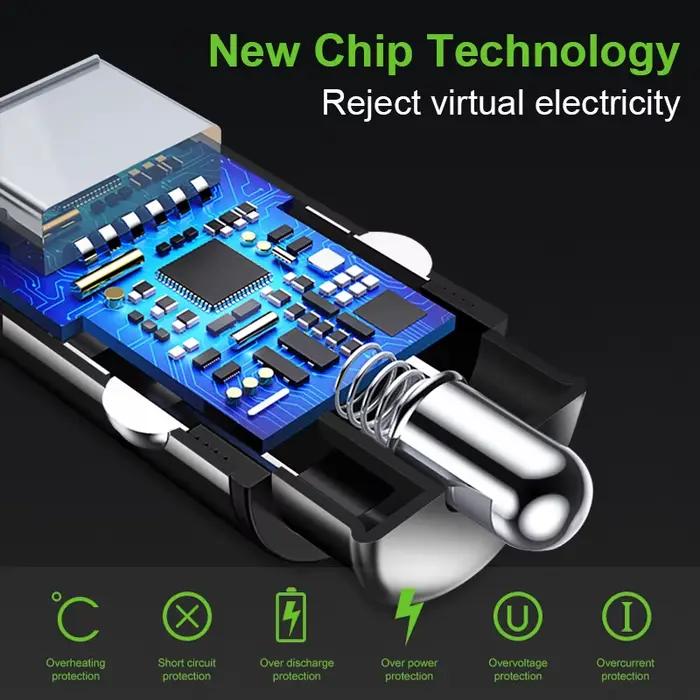 Mini chargeur de voiture double USB charge rapide 3.0 4.0 pour iPhone Samsung Xiaomi Xiaomi mi8 QC3.0 recharger rapidement dans la voiture occasions spéciales