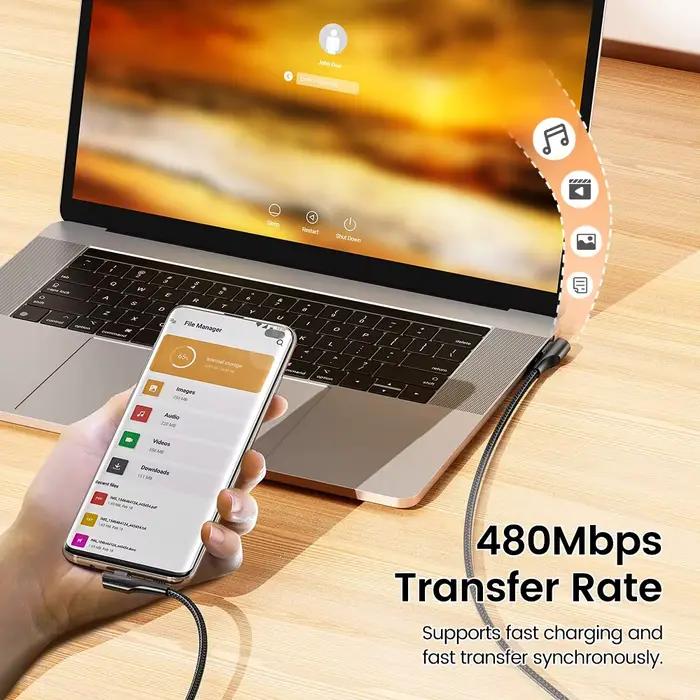 Toocki 3A câble USB Charge rapide 3.0