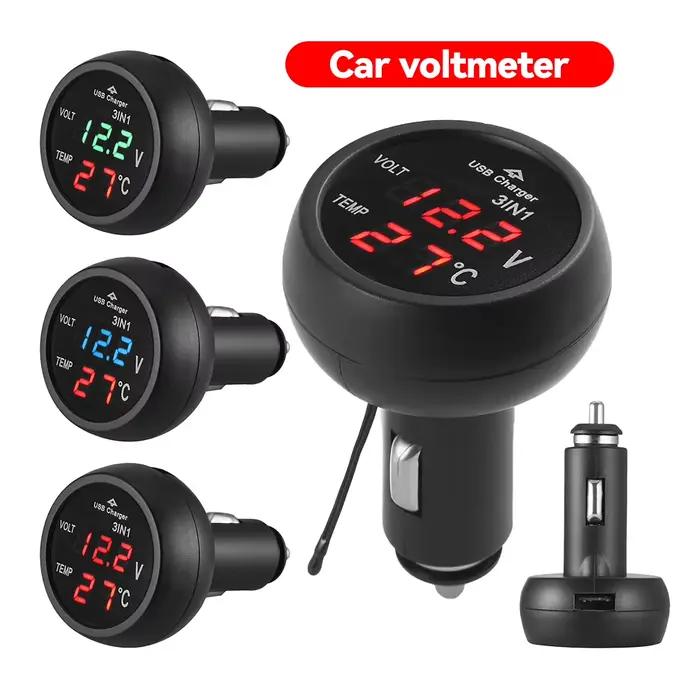 Chargeur de voiture 3 en 1 12/24V
