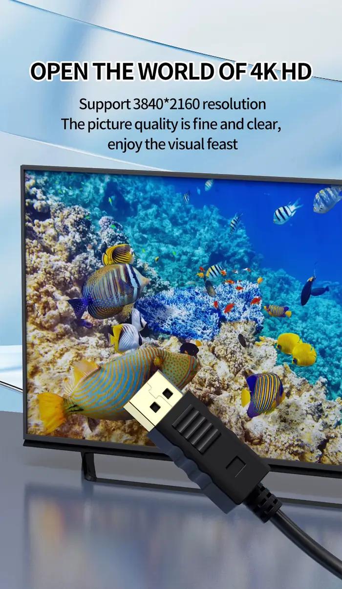 Câble Mini DP vers DP 4K 60Hz 2K 144Hz 1080P Displayport mâle à mâle
