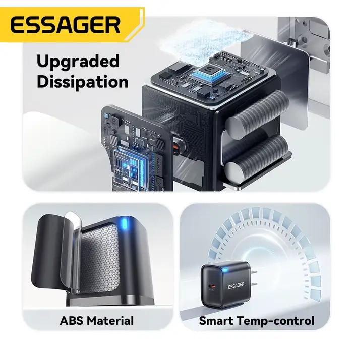 Essager Mini 30W Type C chargeur PD QC3.0