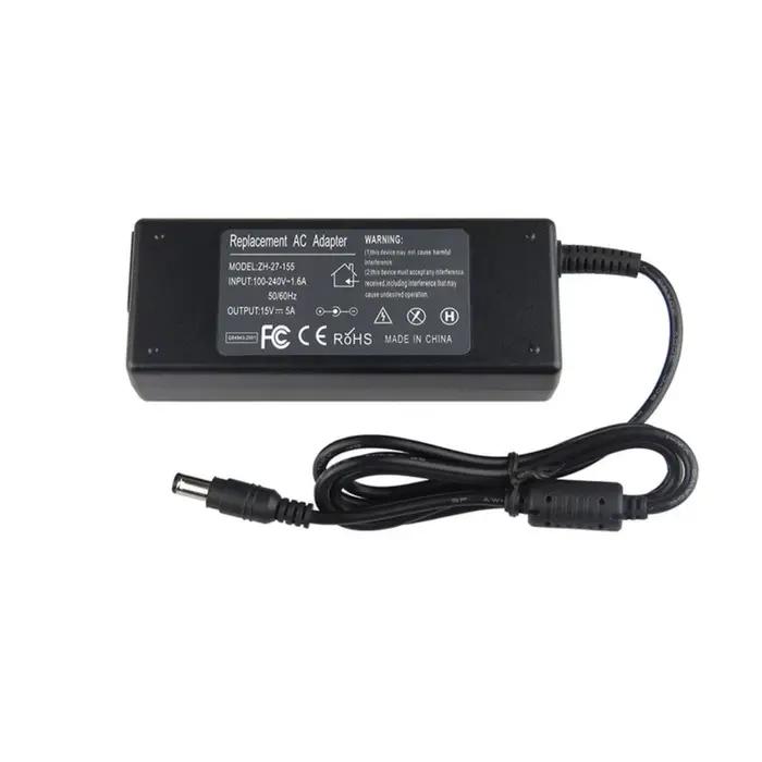 Chargeur AC 15V 5A 75W pour PA3469U-1ACA PA3283U-5ACA PA3755U-1ACA Toshiba