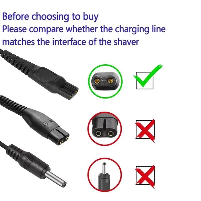Câble de chargement USB pour rasoir électrique Philips HQ8505 2300 7000 5000 3000 série 3500 mg5750 mg7750 S1560