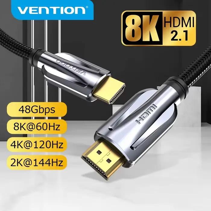 Vention HDMI 2.1 câble 8K @ 60Hz haute vitesse 48Gbps