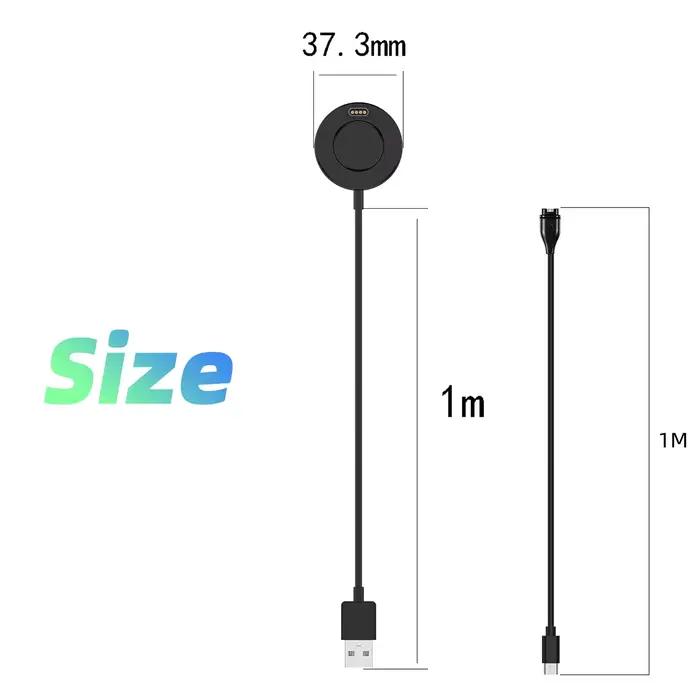 Câble de charge USB pour Garmin Vivoactive 4S/3S/5/4/3 Fenix 7 7S 7X 6 6S 6X 5 5X 5S Plus Forerunner 945 935