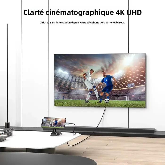 Câble HDMI 4K vidéo et audio simultanés