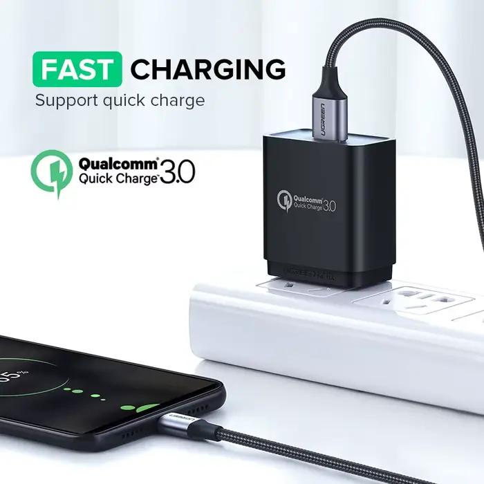UGREEN – Câble micro USB 2.0 3A pour Android et Samsung Galaxy S7 S6 Note