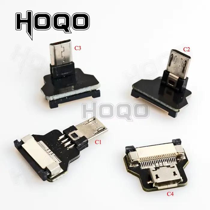 FFC type-c Mini Micro USB C câble ruban 90 FPV mince plat doux flexible FPC charge FPV moniteur à cardan portable sans brosse
