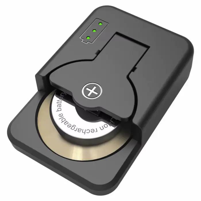 Chargeur de piles bouton avec indicateur LED