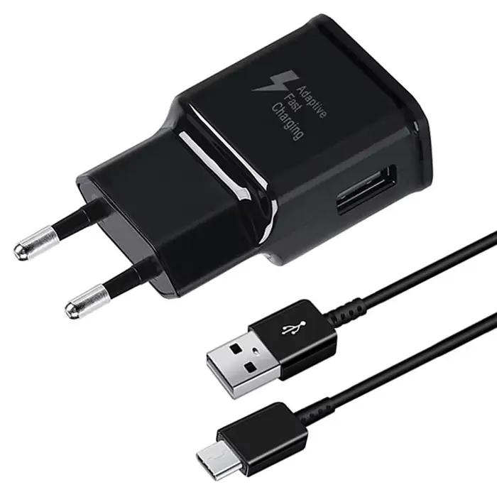 Chargeur rapide 15W Samsung avec câble USB Type-C 120cm pour Galaxy S10 A32 A42 A12 A13 S8 Plus Note 9 8 compatibles UE et charge intelligente pour usage quotidien et voyage