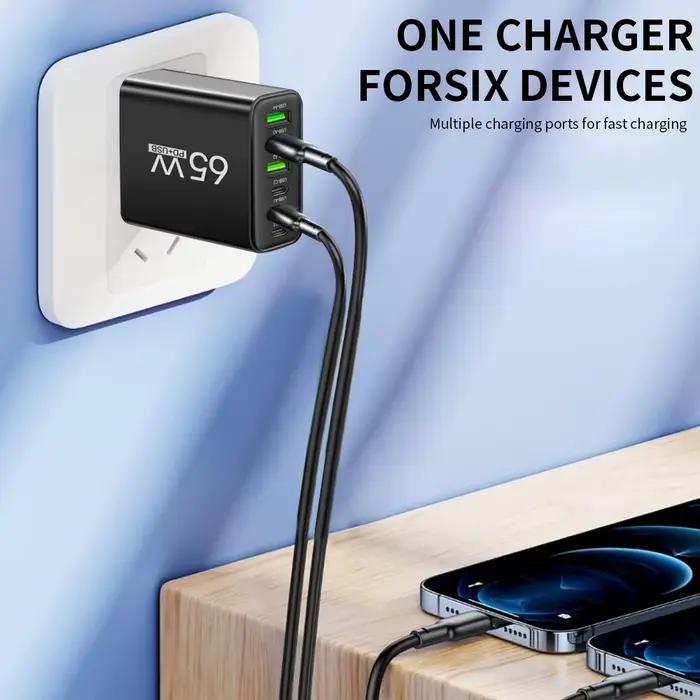 Chargeur USB multi-ports 65W