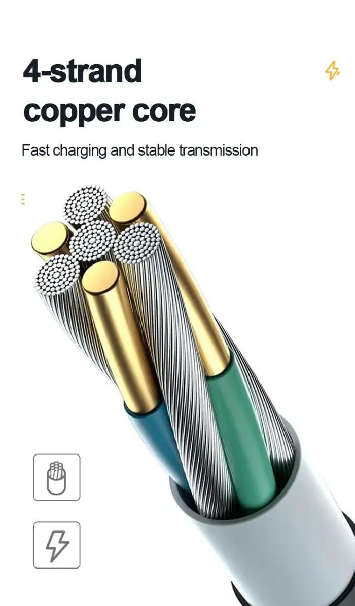 Câble de charge USB à ressort télescopique