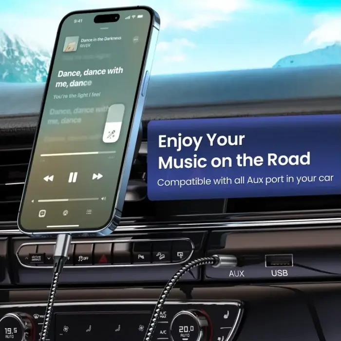 1m 1.5m 2m USB Type C à 3.5Mm Jack AUX câble DAC USB-C adaptateur Audio pour téléphone casque voiture HIFI stéréo son