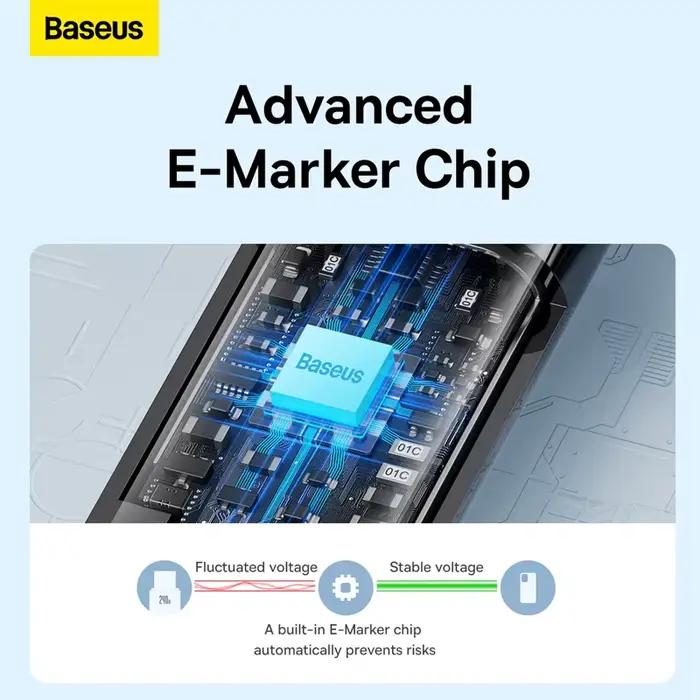 Câble USB C Baseus 240W PD 3.1 pour MacBook Samsung S22 Xiaomi iPad Huawei