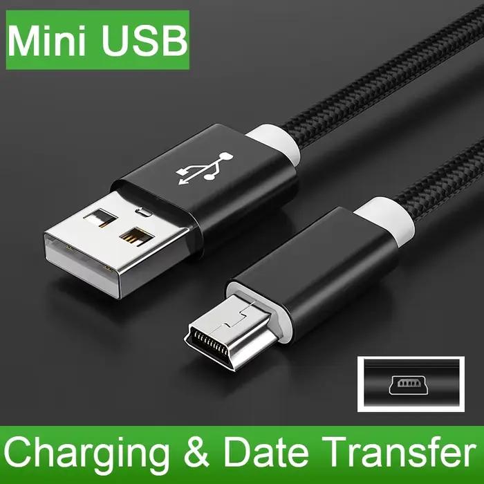Mini câble USB Mini USB vers USB transfert de données rapides câble de chargeur pour lecteur MP3 MP4 voiture DVR GPS appareil photo numérique HDD cordon