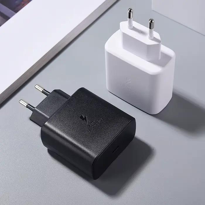 Samsung Chargeur 45W Super Rapide Charge EU Adaptateur USB-C 1/1/1 M Type C Câble Pour Galaxy S23 S24 S22 S21 S20 Ultra