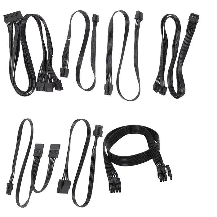 Corsair-Câble modulaire PSU de type 4, directions d'alimentation, Thom1000x, Thom850i, SF750, HX1200, PSU, 24P MB, CPU, 4 + 4 broches, 8 broches, PCIE, 6 broches, GPU, SMi, IDE, 2VHPWR