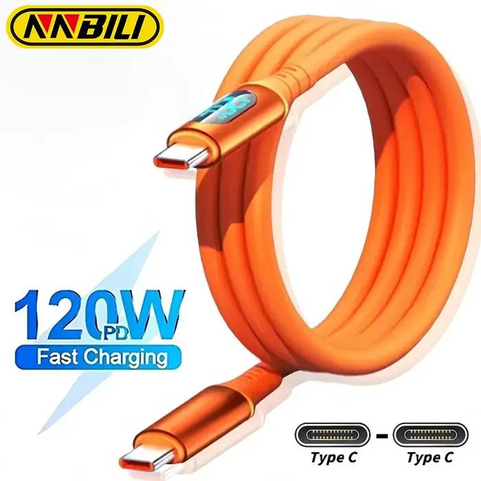 NNBILI 6A USBC vers Type C charge rapide 120W USB