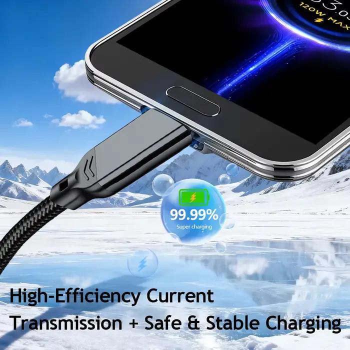 Câble de charge rapide USB3.2 vers Type-C 3A 60W : pour téléphones, disques durs, ordinateurs portables, voitures, appareils photo, CarPlay et webcams